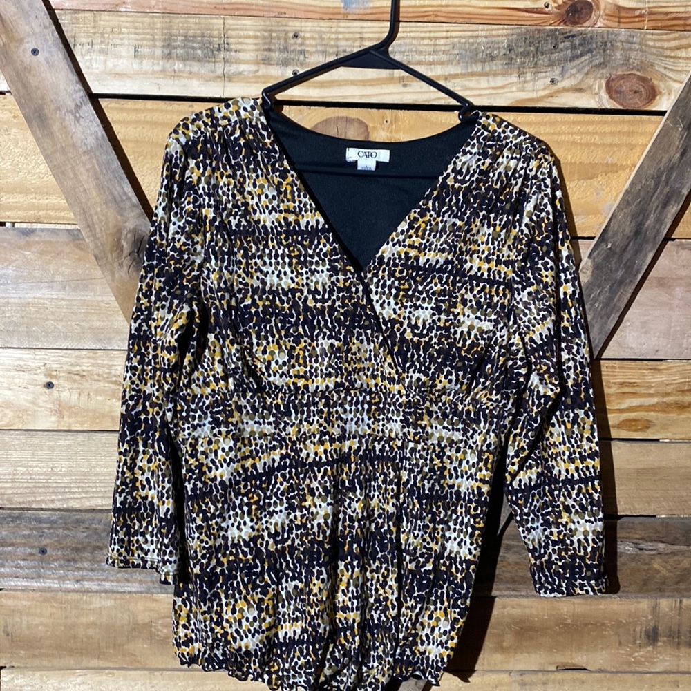 Cato Wrap Look Top Size L